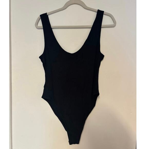 NWT A Pea In The Pod X Grey Slate Ribbed Maternity Bodysuit Black Size Large - Picture 4 of 7